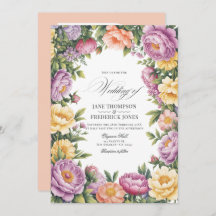 Lilac, Butter Yellow and Pale Coral Floral Wedding