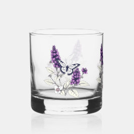 Lilac Butterfly Bush Whiskyglas