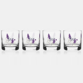 Lilac Butterfly Bush Whiskyglas