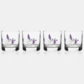 Lilac Butterfly Bush Whiskyglas (Links)