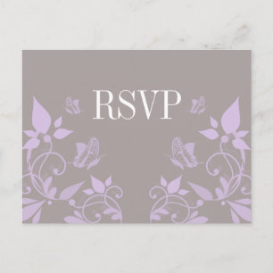 Lilac Butterfly Floral UAWG Postkarte