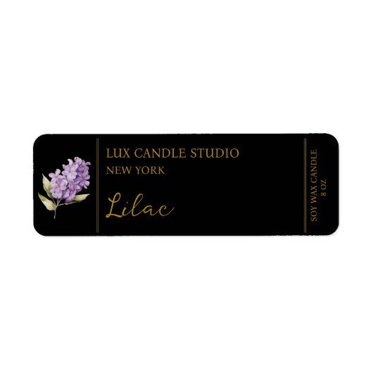 Lilac Candle Label (Vorne)