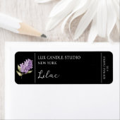 Lilac Candle Label (Insitu)