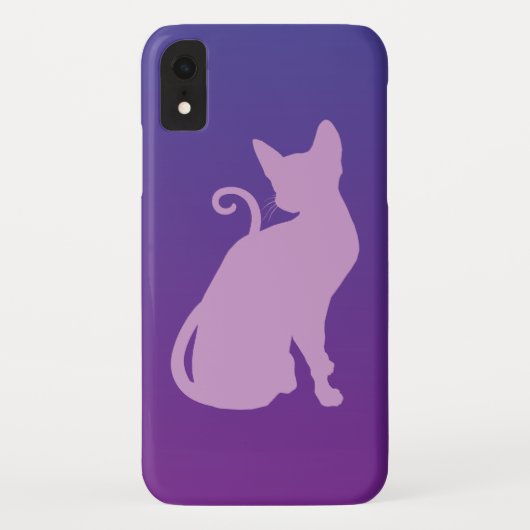 Lilac Cat auf Lila Case-Mate iPhone Hülle (Rückseite)