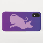 Lilac Cat auf Lila Case-Mate iPhone Hülle (Rückseite (Horizontal))