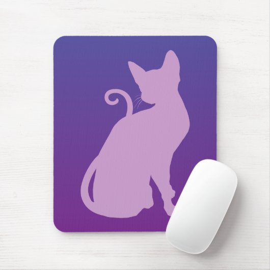 Lilac Cat auf Lila Mousepad (Mit Mouse)