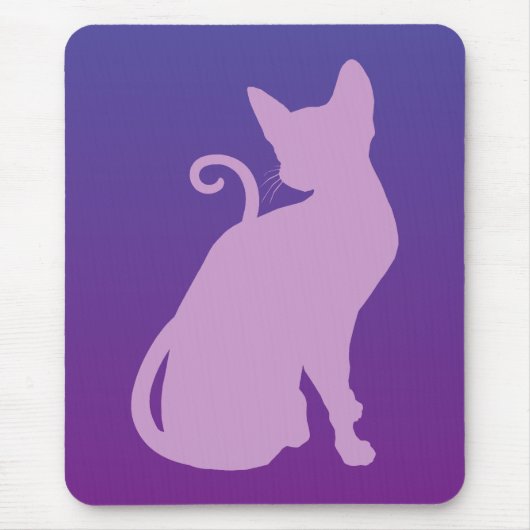 Lilac Cat auf Lila Mousepad (Vorne)