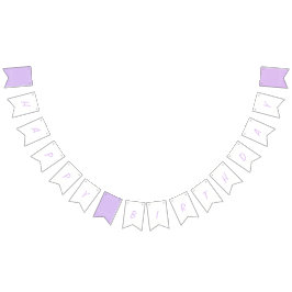 Lilac Cherry Blossom Birthday Wimpelkette