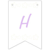 Lilac Cherry Blossom Birthday Wimpelkette (Zweite Fahne)