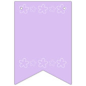 Lilac Cherry Blossom Birthday Wimpelkette (Erste Fahne)
