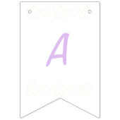 Lilac Cherry Blossom Birthday Wimpelkette (Dritte Fahne)