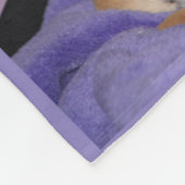 Lilac Chihuahua Liebe Foto Fleece Blanket (Ecke)