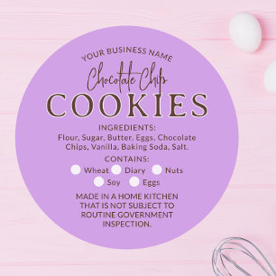 Lilac Chocolate Chip Cookies Hütte Law Aufkleber