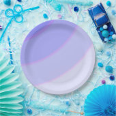 Lilac Circular Wirbel ombre Pappteller (Party)