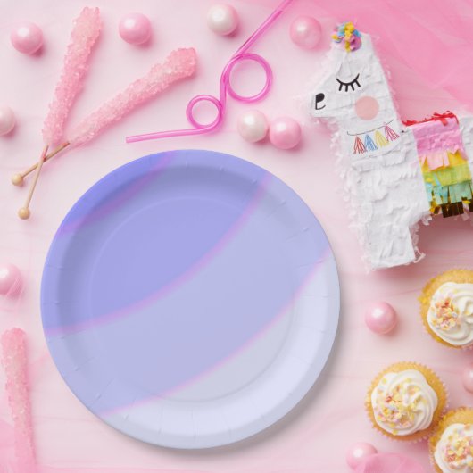 Lilac Circular Wirbel ombre Pappteller (Party)