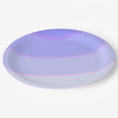 Lilac Circular Wirbel ombre Pappteller (Schrägansicht)