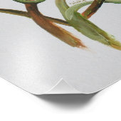 Lilac Clematis Vine Acrylmalerei Fotodruck (Ecke)