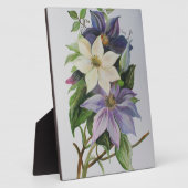 Lilac Clematis Vine Acrylmalerei Fotoplatte (Seite)