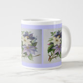Lilac Clematis Vine Acrylmalerei Jumbo-Tasse (Vorderseite Rechts)