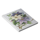 Lilac Clematis Vine Acrylmalerei Notizblock (angewinkelt)