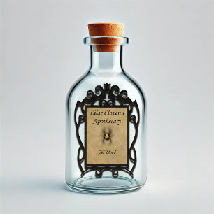 Lilac Clovens Apothekar: Altes Blut Aufkleber