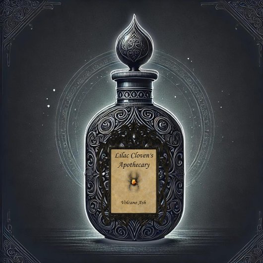 Lilac Clovens Apothekar: Vulkanasche Aufkleber