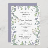 Lilac Country Probe Abendessen im Grünen Einladung (Vorne/Hinten)