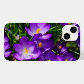 Lilac Crocuses iPhone Case (Rückseite (Horizontal))