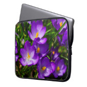 Lilac Crocuses Laptopschutzhülle (Vorderseite Links)