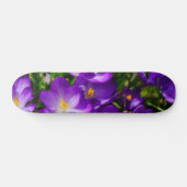 Lilac Crocuses Skateboard (Horizontal)