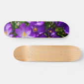 Lilac Crocuses Skateboard (Horizontal)