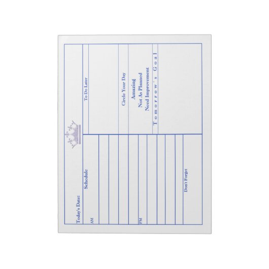 Lilac Crown Decorative Notebooks Notizblock (Rotiert)