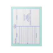 Lilac Crown Pink Border Decorative Notizblöcke (Rotiert)