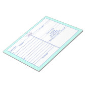 Lilac Crown Pink Border Decorative Notizblöcke (angewinkelt)