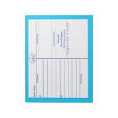 Lilac Crown Pink Border Decorative Notizblöcke (Rotiert)
