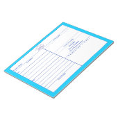 Lilac Crown Pink Border Decorative Notizblöcke (angewinkelt)
