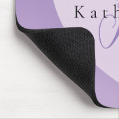 Lilac Custom Monogram Name Mousepad (Ecke)