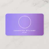 Lilac Custom QR Foto Visitenkarte (Vorderseite)