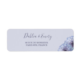 Lilac Dahlia Blume Wedding Address Label