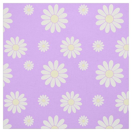 Lilac Daisy Seamless Fabric Stoff (Muster)