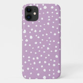 Lilac-Dalmatiner-Punkte, Dalmatiner-Punkte, gepunk Case-Mate iPhone Hülle (Rückseite)