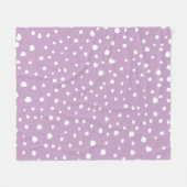 Lilac-Dalmatiner-Punkte, Dalmatiner-Punkte, gepunk Fleecedecke (Vorderseite (Horizontal))