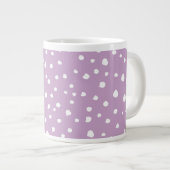 Lilac-Dalmatiner-Punkte, Dalmatiner-Punkte, gepunk Jumbo-Tasse (Vorderseite Rechts)
