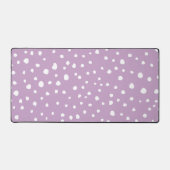Lilac-Dalmatiner-Punkte, Dalmatiner-Punkte, gepunk Schreibtischunterlage (Vorderseite)