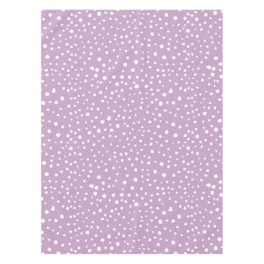 Lilac-Dalmatiner-Punkte, Dalmatiner-Punkte, gepunk Tischdecke (Vorderseite)