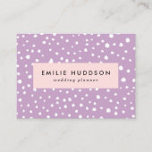 Lilac-Dalmatiner-Punkte, Dalmatiner-Punkte, gepunk Visitenkarte (Vorderseite)
