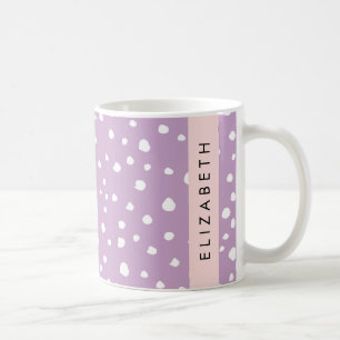 Lilac Dalmatiner Spots, Dalmatiner Punkte, Ihr Nam Kaffeetasse