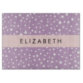 Lilac Dalmatiner Spots, Dalmatiner Punkte, Ihr Nam Schneidebrett (Vorderseite)