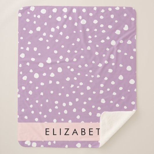 Lilac Dalmatiner Spots, Dalmatiner Punkte, Ihr Nam Sherpadecke (Vorderseite)