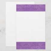 Lilac Damask Briefpapier (Vorne/Hinten)